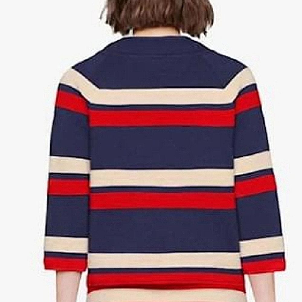 Gucci Women Silvie Striped Wool Cardigan Size Medium - Picture 5 of 16